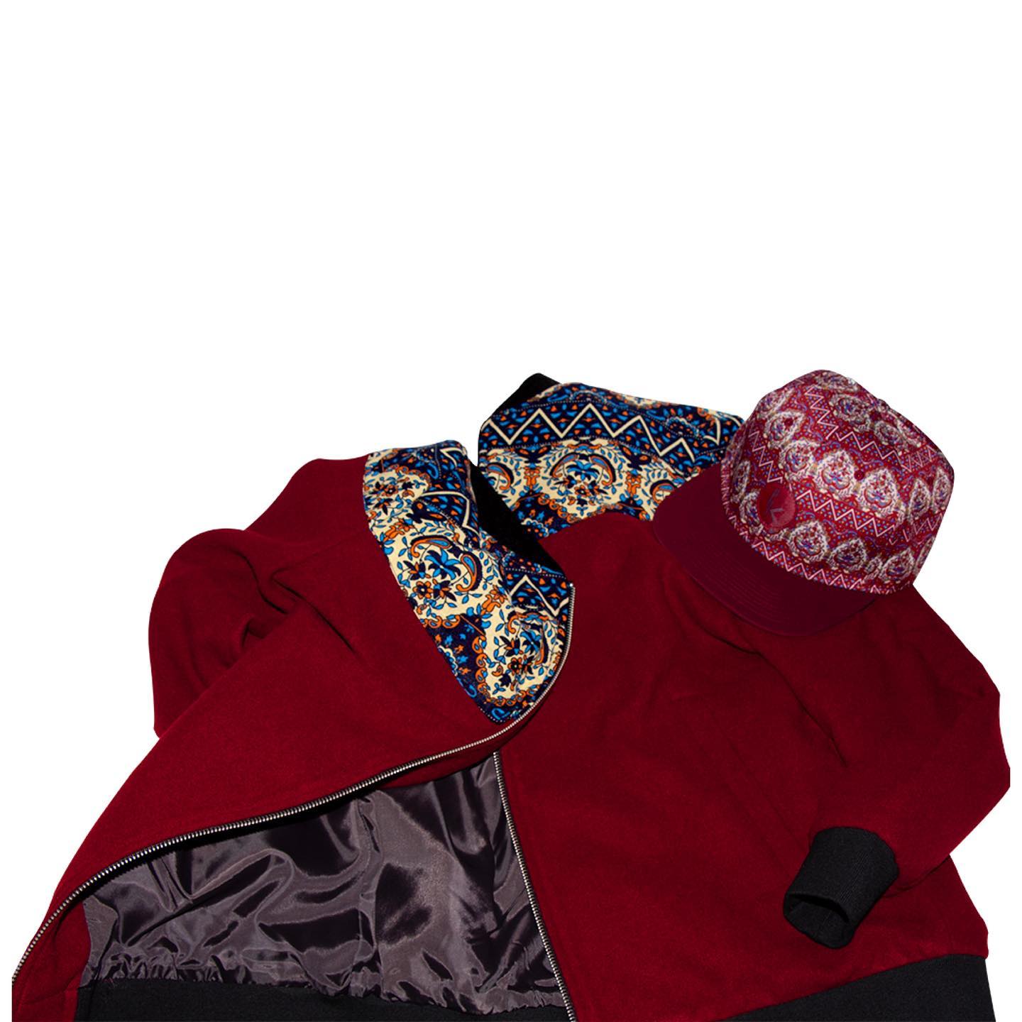 Gkash myriad burgundy jacket