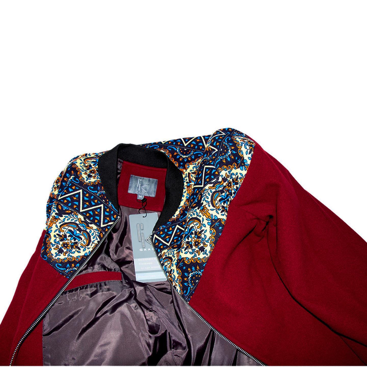 Gkash myriad burgundy jacket